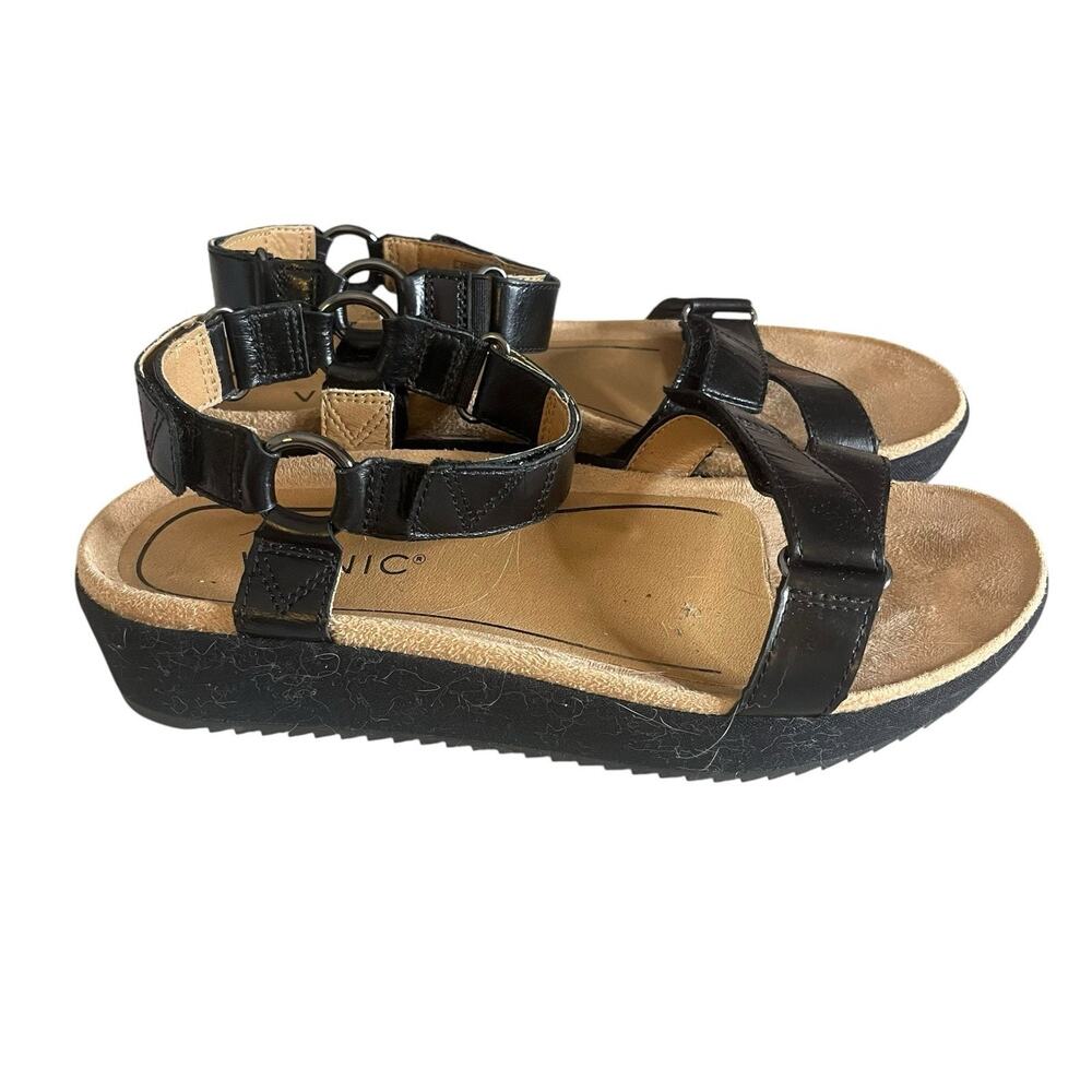 VIONIC Kayan Women's 8 Black Orthotic Backstrap Sport Comfort Sandals MSRP $125 - Picture 4 of 12